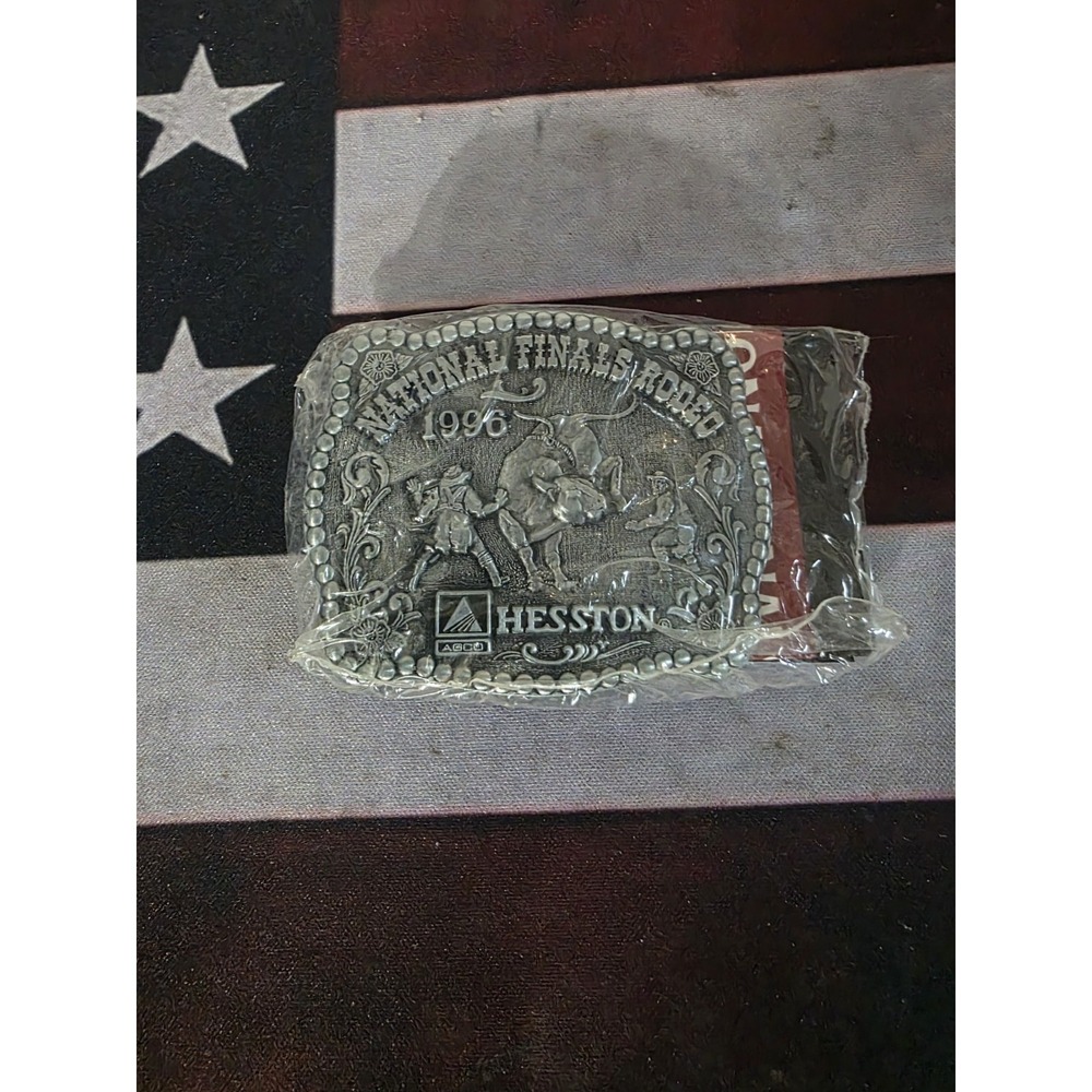 Hesston National Finals Rodeo NFR Commemorative 1996 AGCO Belt Buckle